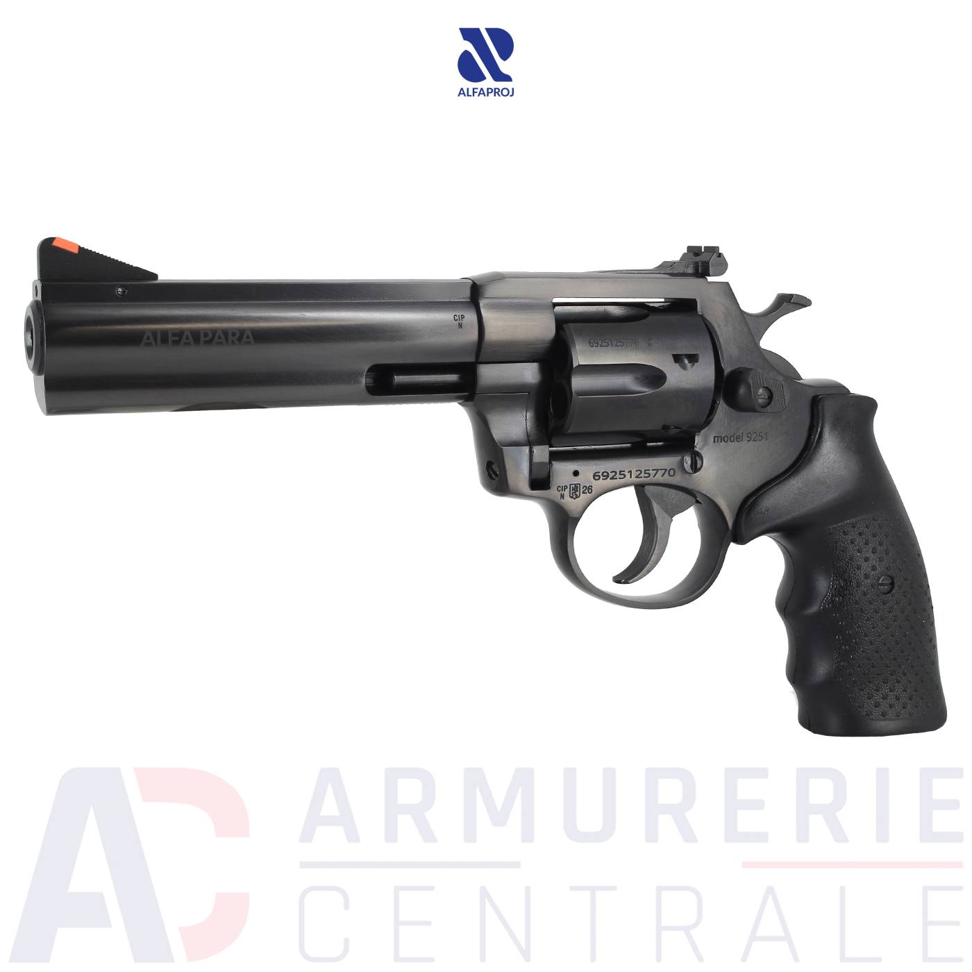 Revolver Alfaproj Modèle 9251 Noir 5" - 9x19 Revolver Alfaproj Modèle 9251 Noir 5" - 9x19