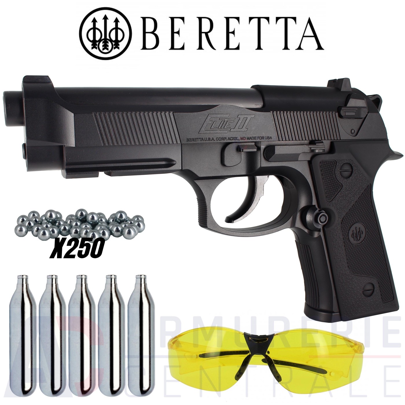 Pack Beretta 92 Elite II (3 Joules) Pack Beretta 92 Elite II (3 Joules)