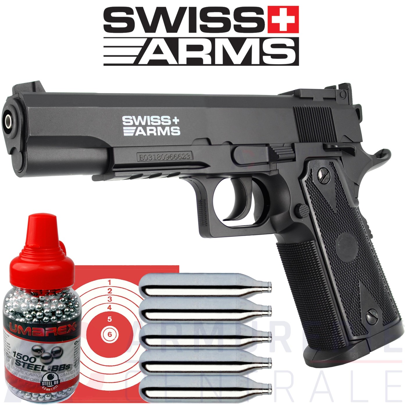 Pistolet Swiss Arms P1911 Match 4.5mm Pistolet Swiss Arms P1911 Match 4.5mm