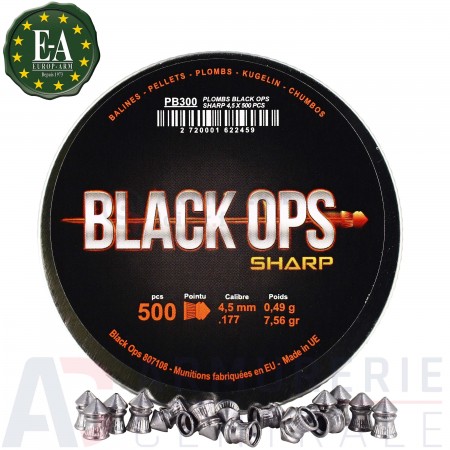 500 plombs Black Ops 4.5 mm