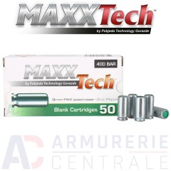 Cartouches à blanc Maxxtech boite de 50 - 9 mm PAK (Pistolet)