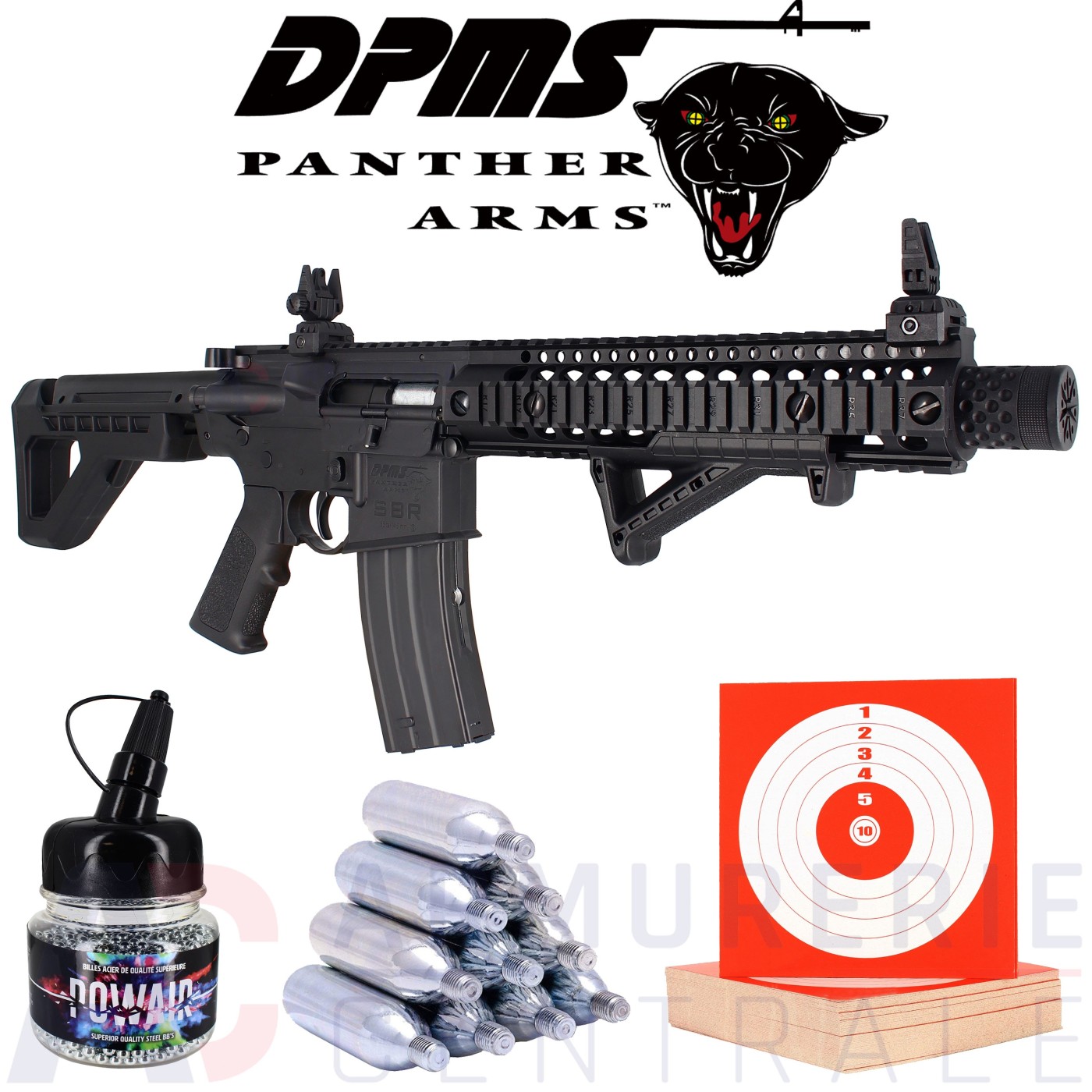 Pack Crosman DPMS SBR Full Auto 4.5 mm (3.5 Joules) Pack Crosman DPMS SBR Full Auto 4.5 mm (3.5 Joules)