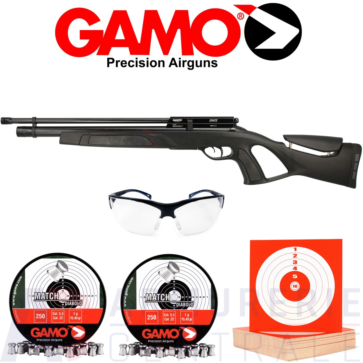 Carabine Gamo Coyote PCP synthétique 5.5mm (40 joules) Carabine Gamo Coyote PCP synthétique 5.5mm (40 joules)