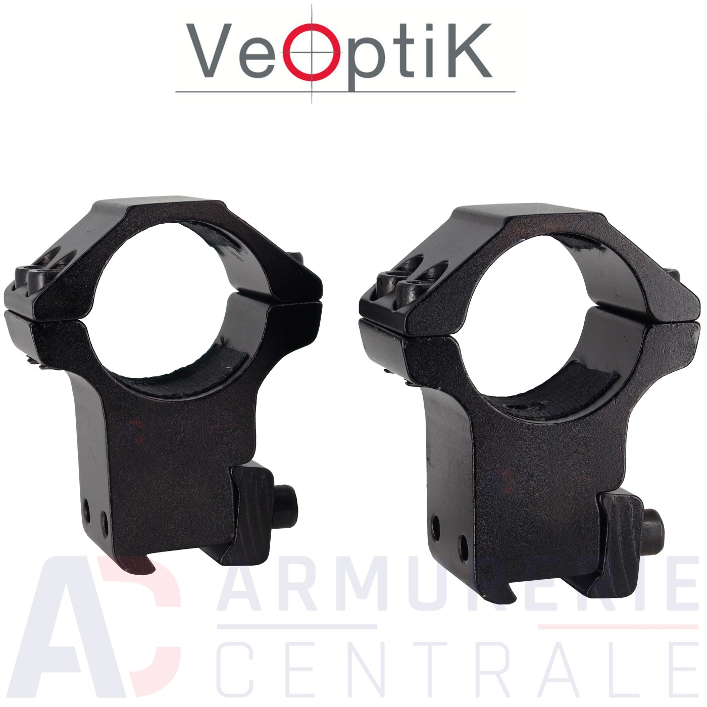 Anneaux de montage Veoptik haut Ø 25,4mm rail 11 mm Anneaux de montage Veoptik haut Ø 25,4mm rail 11 mm