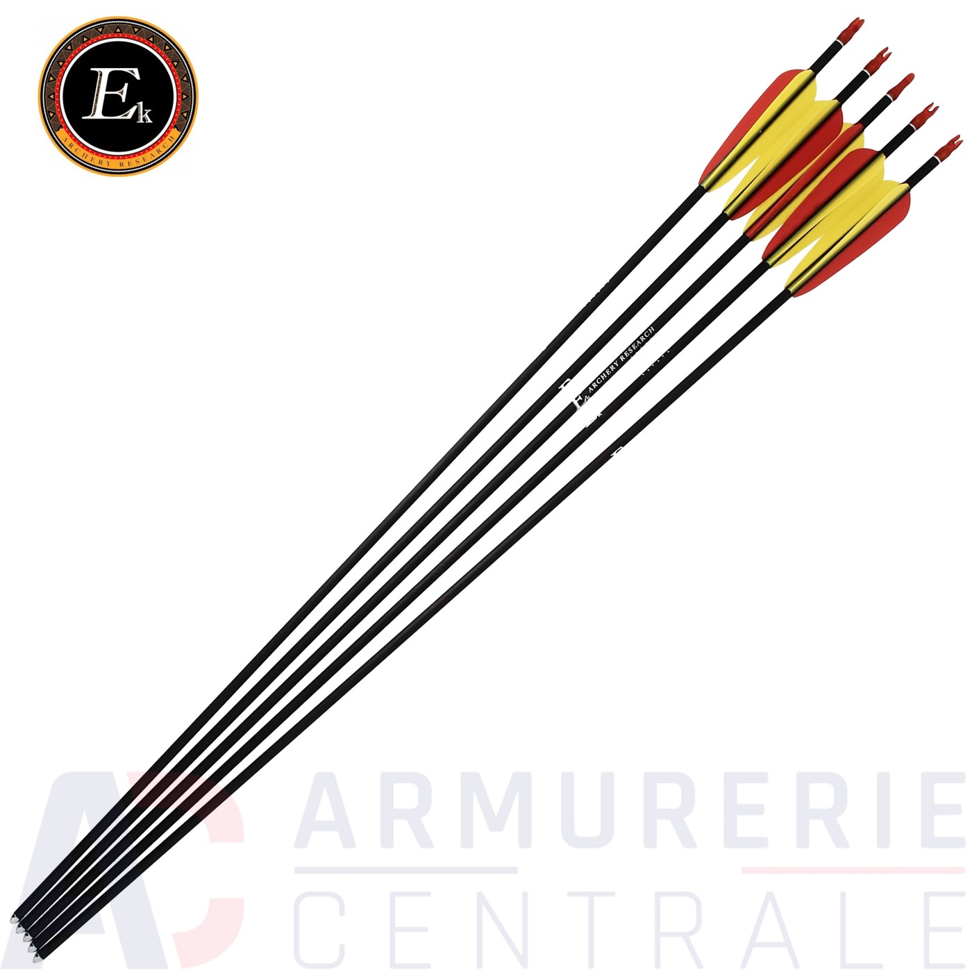 5 fl&egrave;ches Ek Archery en fibre de verre 28"