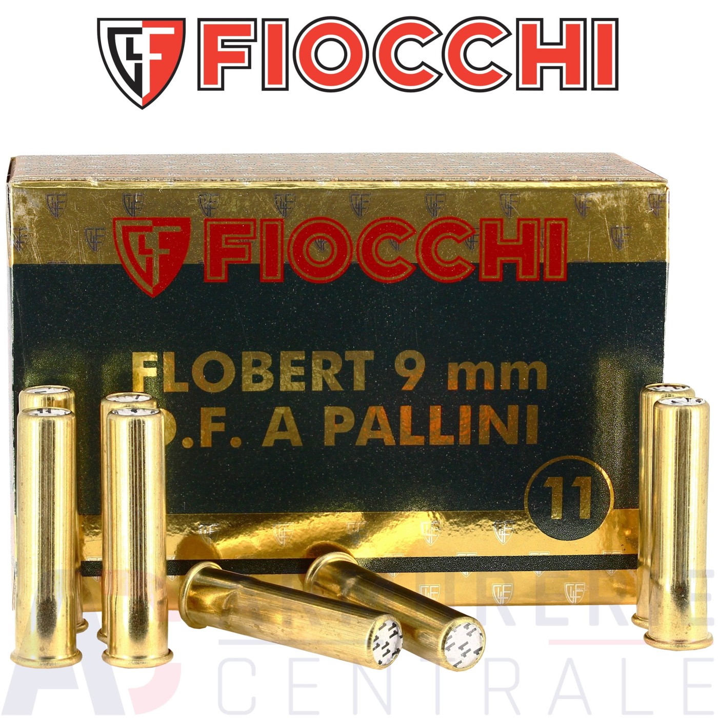 Cartouches 9 mm Flobert plomb n°11 Fiocchi Cartouches 9 mm Flobert plomb n°11 Fiocchi