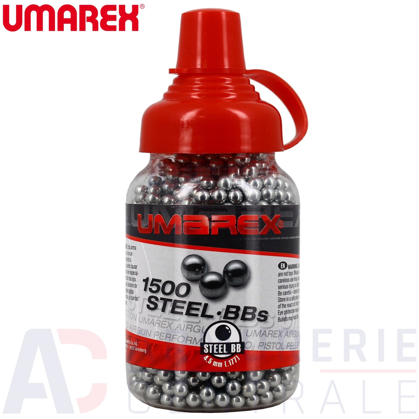Billes acier Umarex 4.5mm BB's x1500 Billes acier Umarex 4.5mm BB's x1500