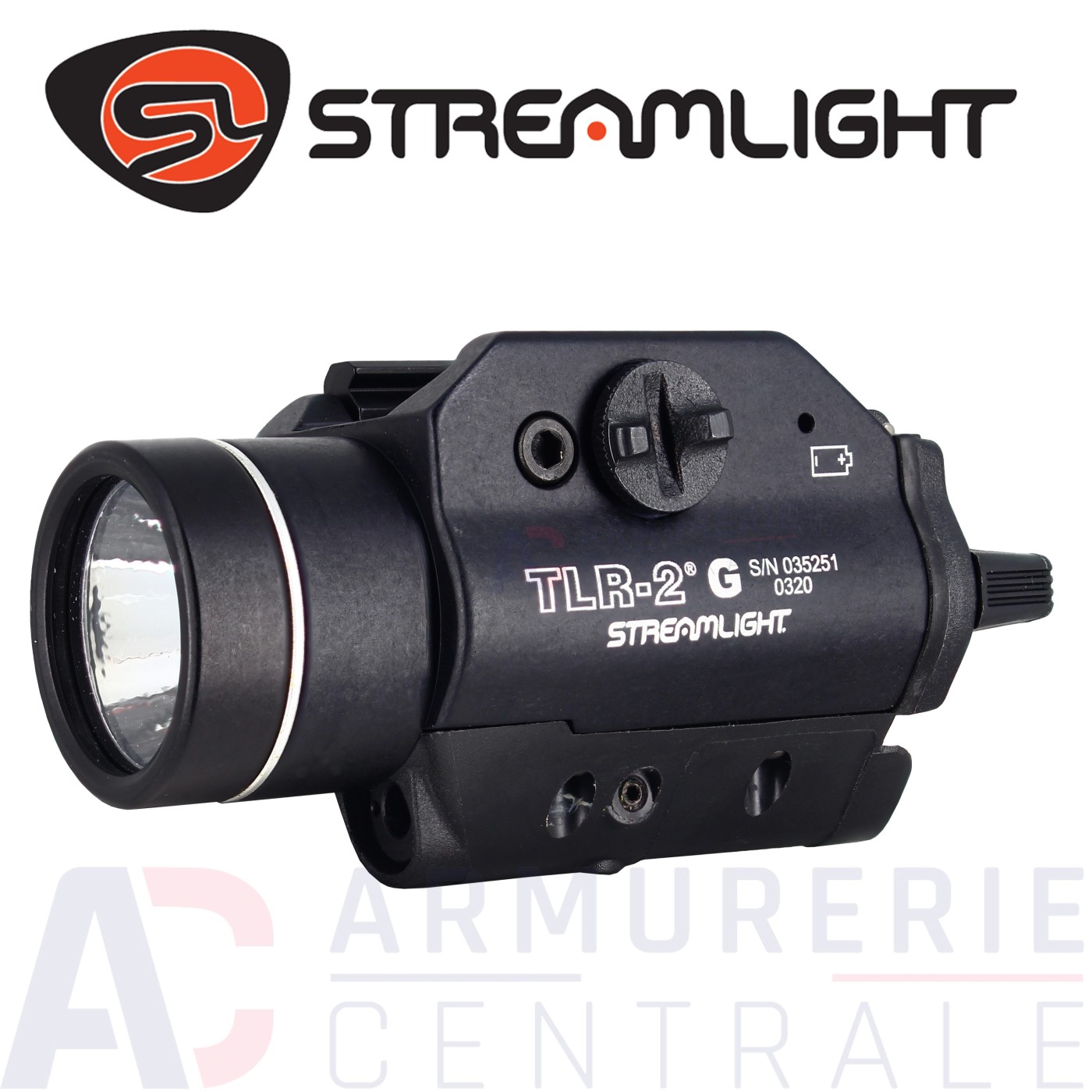 Combo Streamlight TLR-2G lampe + laser vert (300 lumens) Combo Streamlight TLR-2G lampe + laser vert (300 lumens)