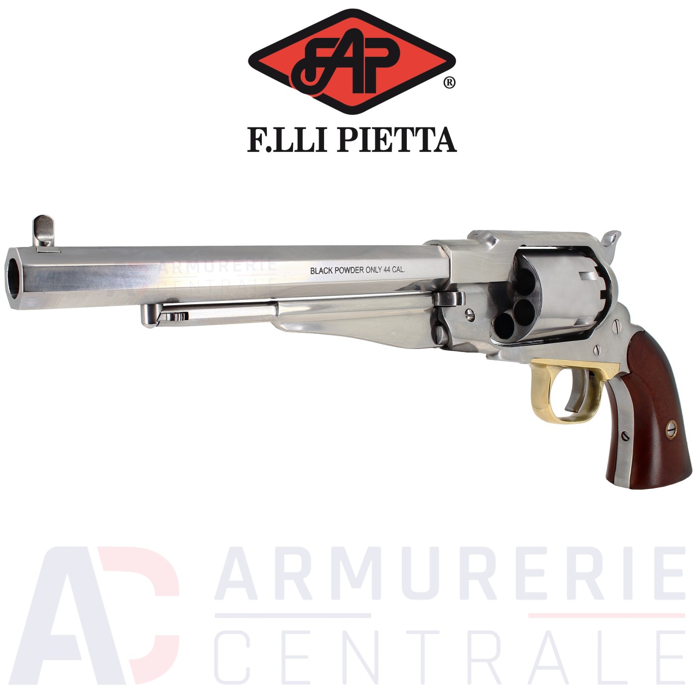 Revolver Pietta 1858 Remington Inox poudre noire .44 Revolver Pietta 1858 Remington Inox poudre noire .44