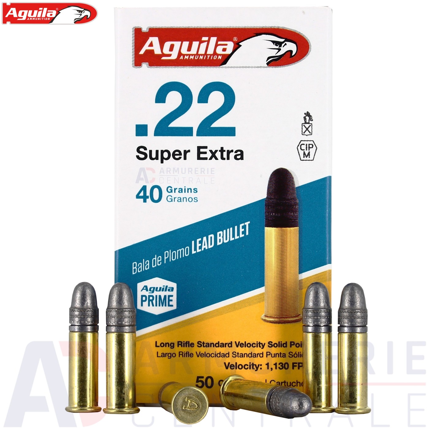 50 cartouches Aguila Super Extra plomb - 22LR