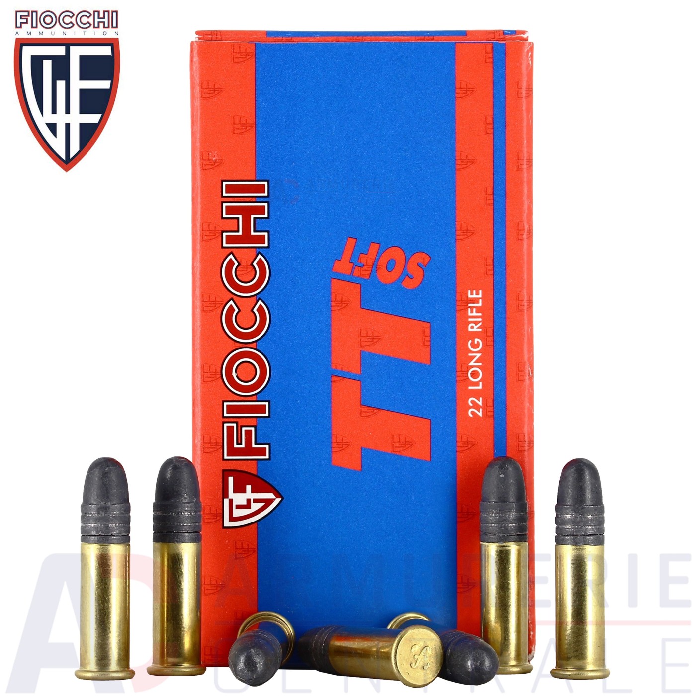 50 munitions Fiocchi TT Soft 22 LR 40Gr