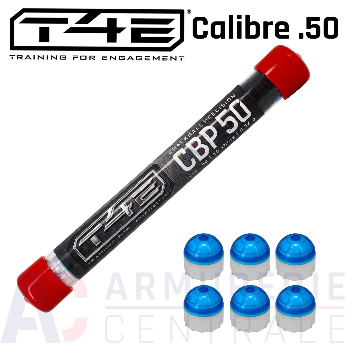10 Balles Umarex CBP 50 Marquage craie pr&eacute;cision .50