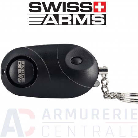 Alarme Porte-clé Swiss-Arms noir (130 db)