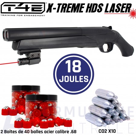 Pack Umarex HDS 68 X-TREME Laser (18 Joules)