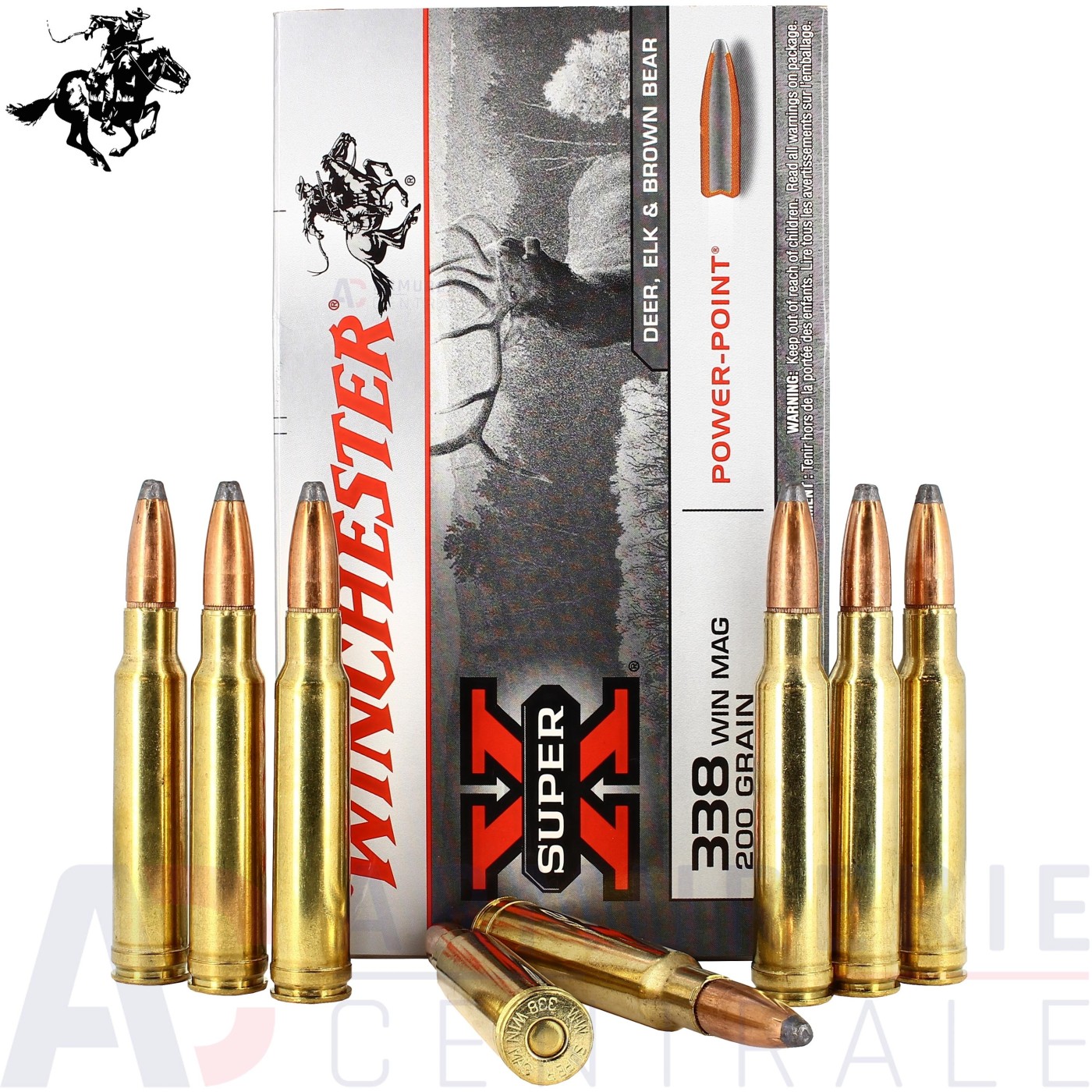 20 Cartouches Winchester super-X 338 Win Mag 200gr 20 Cartouches Winchester super-X 338 Win Mag 200gr