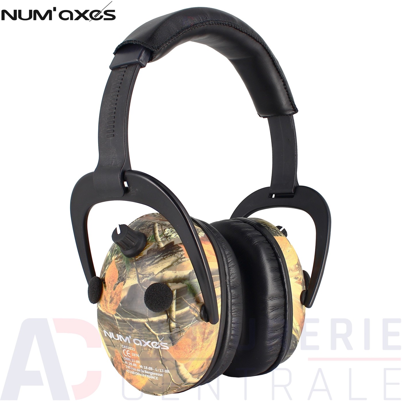 Casque de protection bruit Num'Axes Cas1021 camo (21 db)