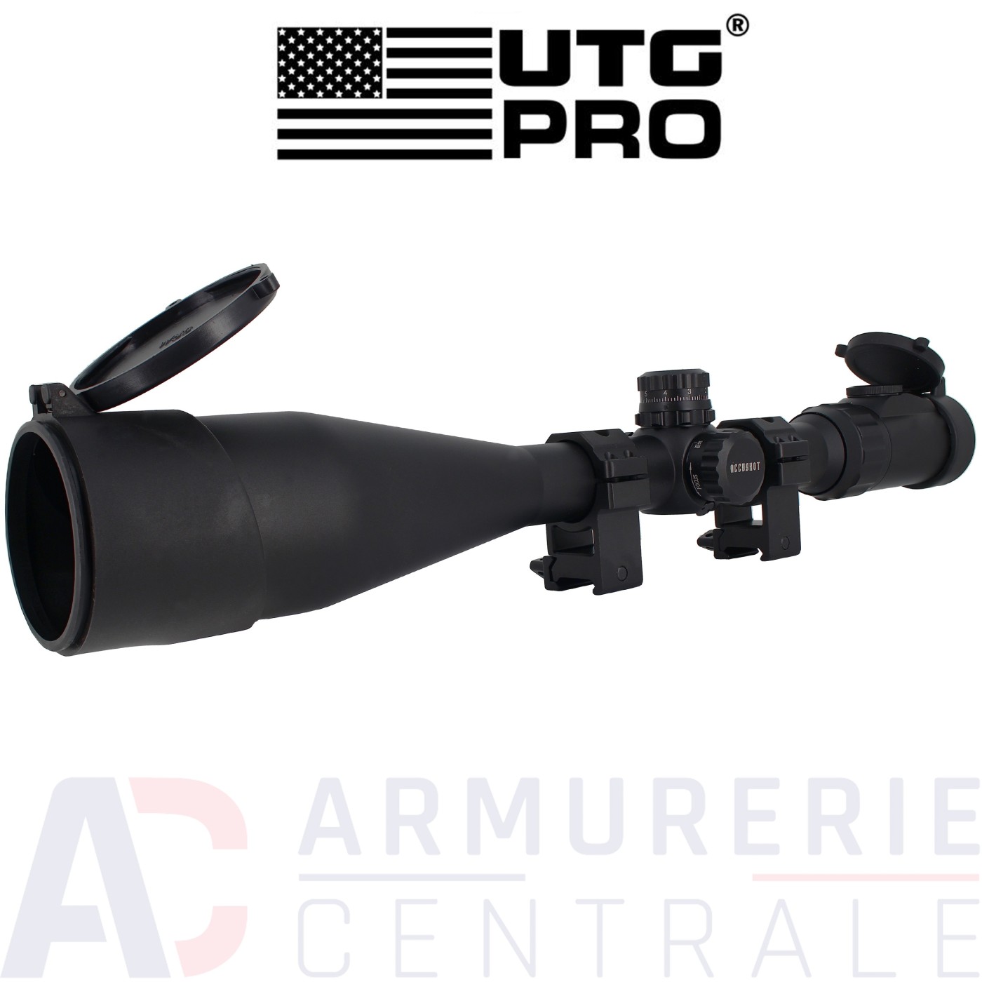 Lunette UTG MilDot illumin&eacute; 8-32x56