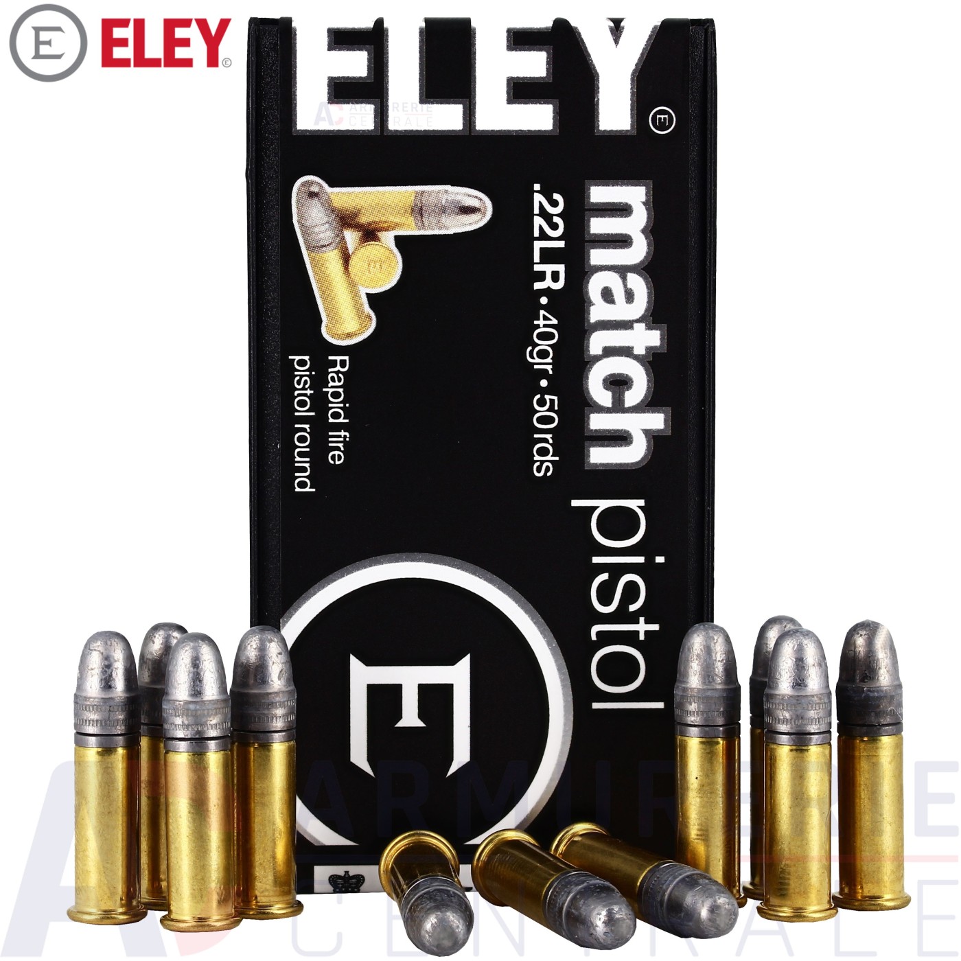 50 cartouches ELEY Match pistol 22 LR