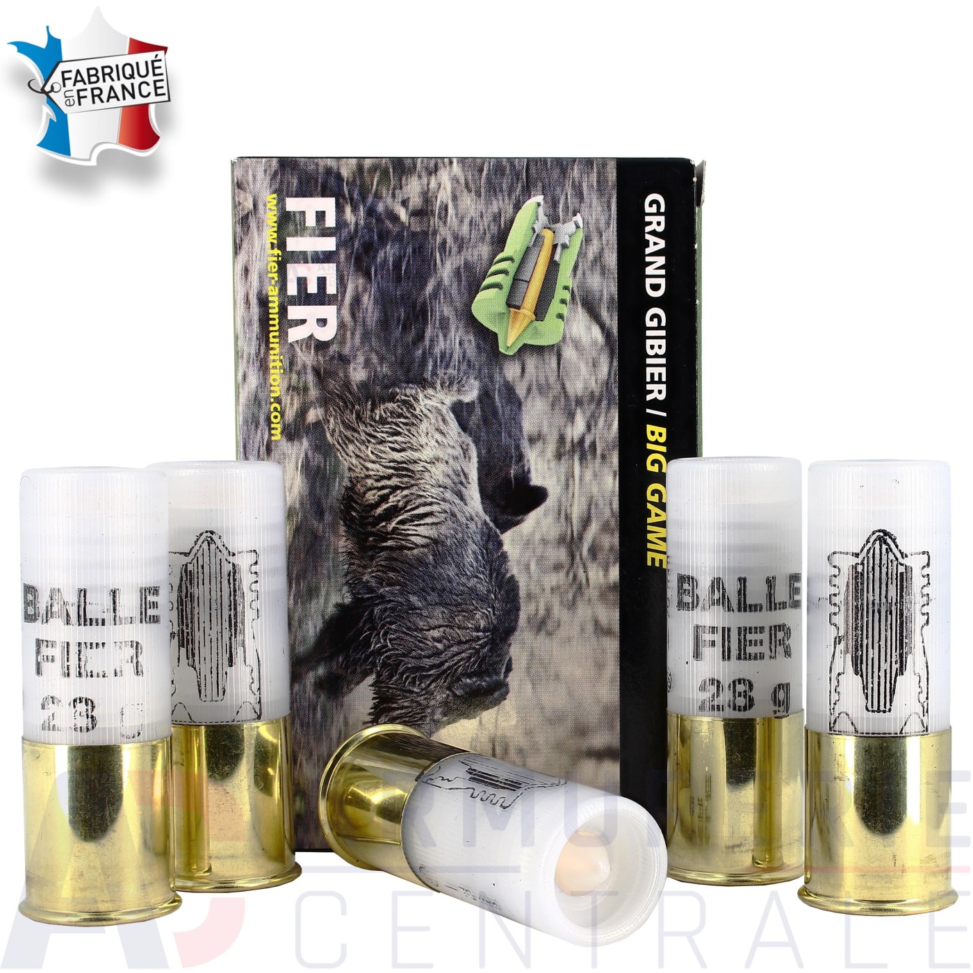 5 Cartouches Fier balle classic 28G 12/70 5 Cartouches Fier balle classic 28G 12/70