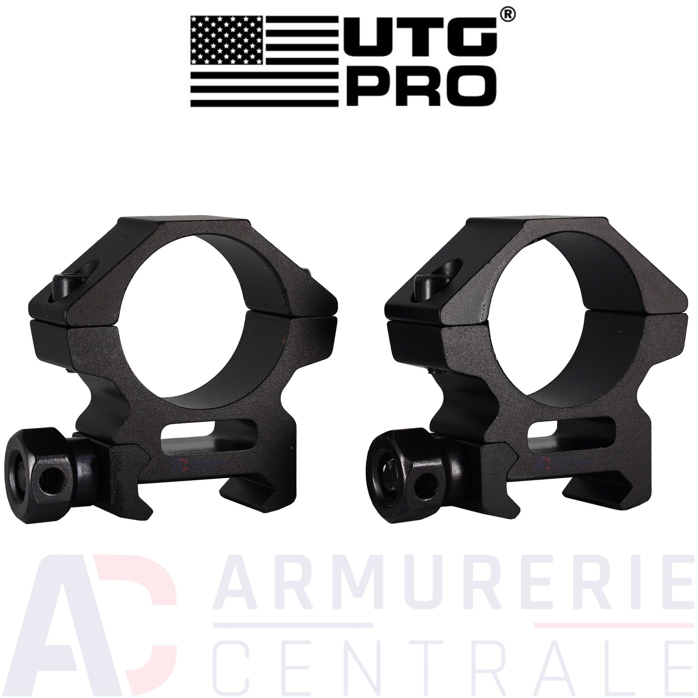 UTG montage bas rail Picatinny Ø25.4 mm UTG montage bas rail Picatinny Ø25.4 mm