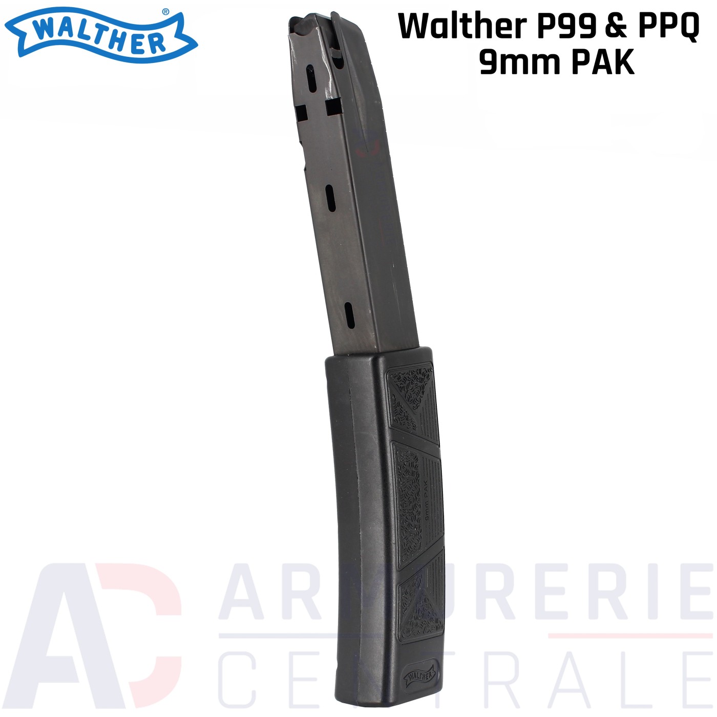Chargeur High Capacity Walther P99 & PPQ 9mm PAK (30 Cartouches) Chargeur High Capacity Walther P99 & PPQ 9mm PAK (30 Cartouches)