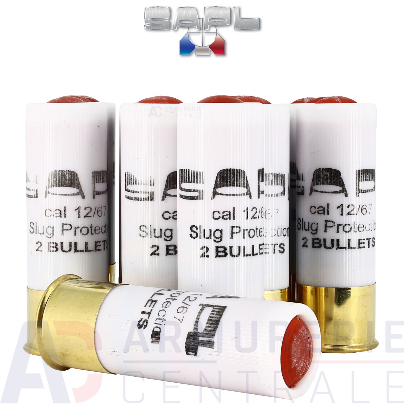 SAPL Slug-Défense 2 Bullets X25 12/67 SAPL Slug-Défense 2 Bullets X25 12/67