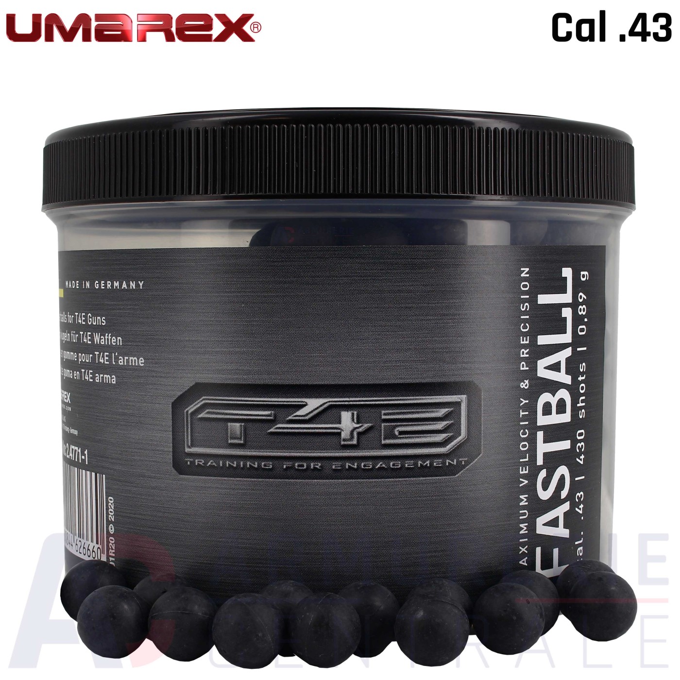 430 Umarex FastBall caoutchouc .43 430 Umarex FastBall caoutchouc .43