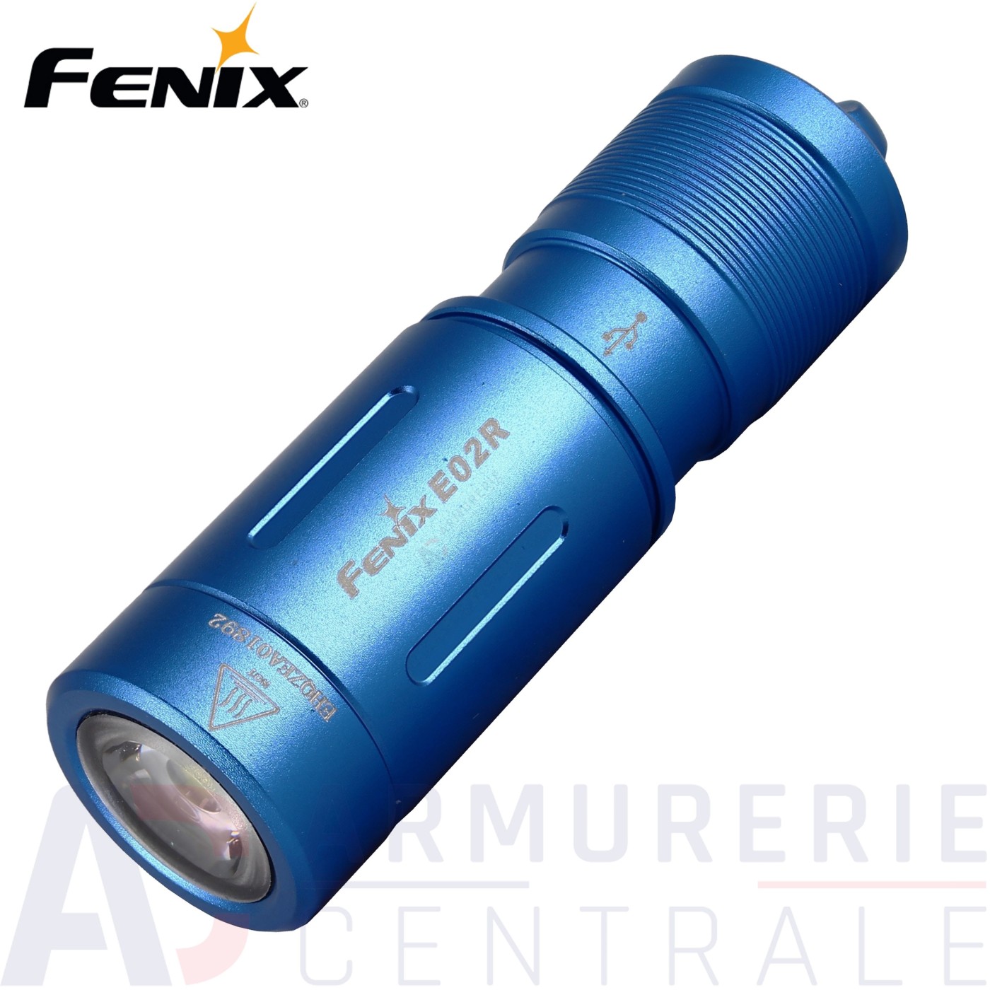 Fenix mini lampe E02R bleu (200 lumens)
