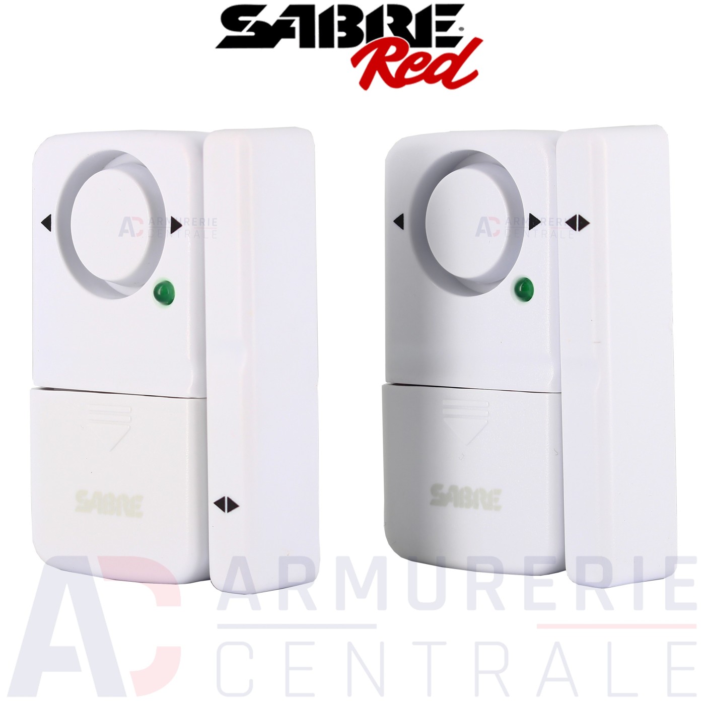 Alarme magnétique Sabre Red pour porte et fenêtre 2 modules Alarme magnétique Sabre Red pour porte et fenêtre 2 modules