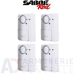 Alarme magnétique Sabre Red pour porte et fenêtre 4 modules