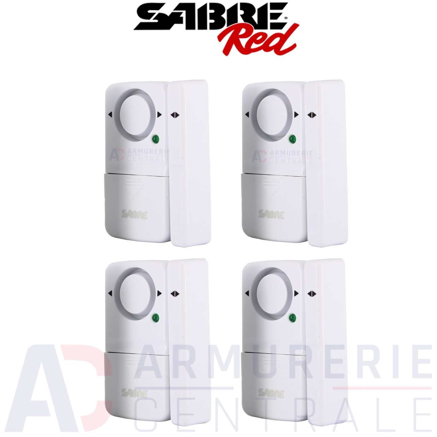 Alarme magnétique Sabre Red pour porte et fenêtre 4 modules Alarme magnétique Sabre Red pour porte et fenêtre 4 modules