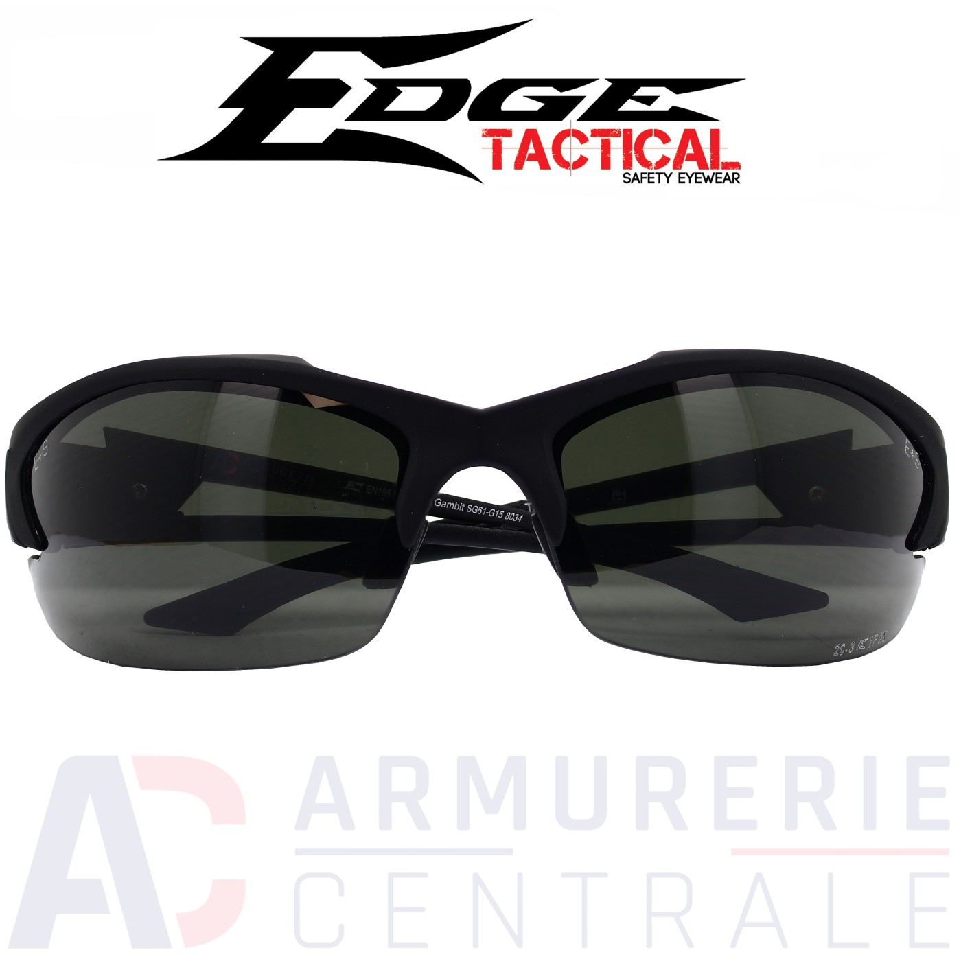Lunettes Edge Tactical Acid Gambit Black-G15 Lunettes Edge Tactical Acid Gambit Black-G15