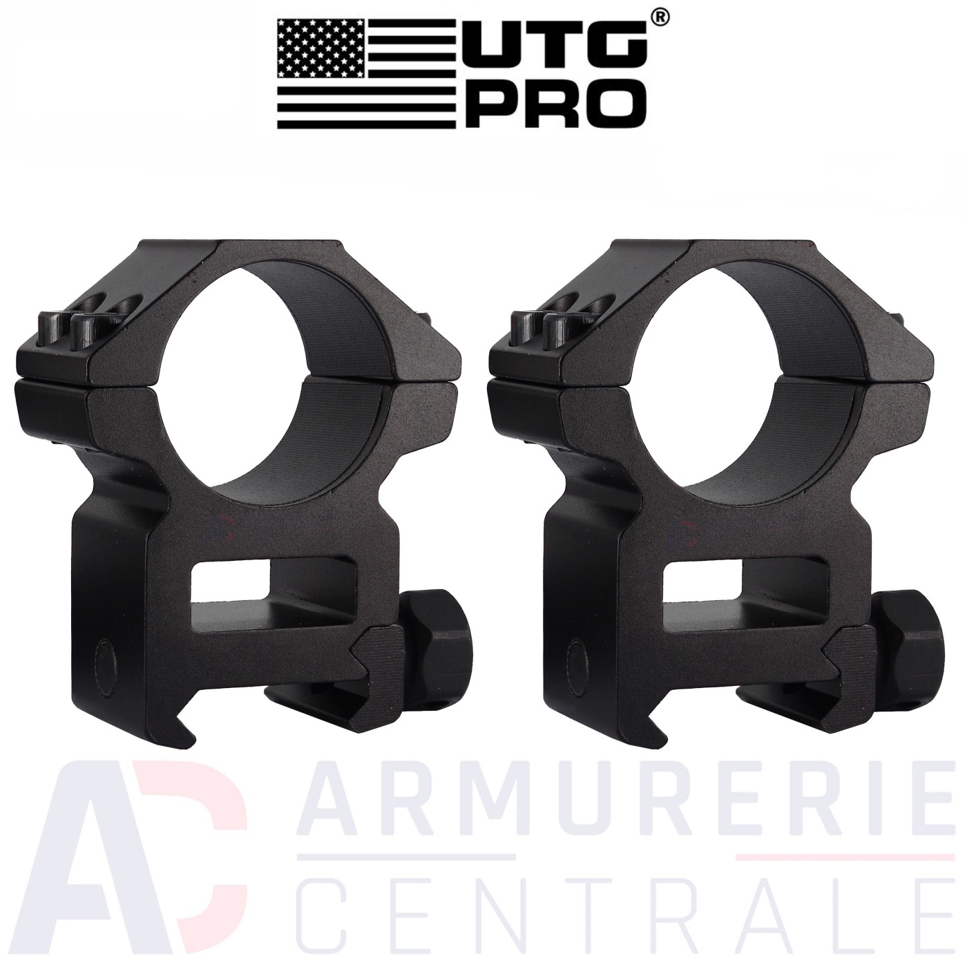UTG montage Haut rail Picatinny Ø25.4 mm UTG montage Haut rail Picatinny Ø25.4 mm