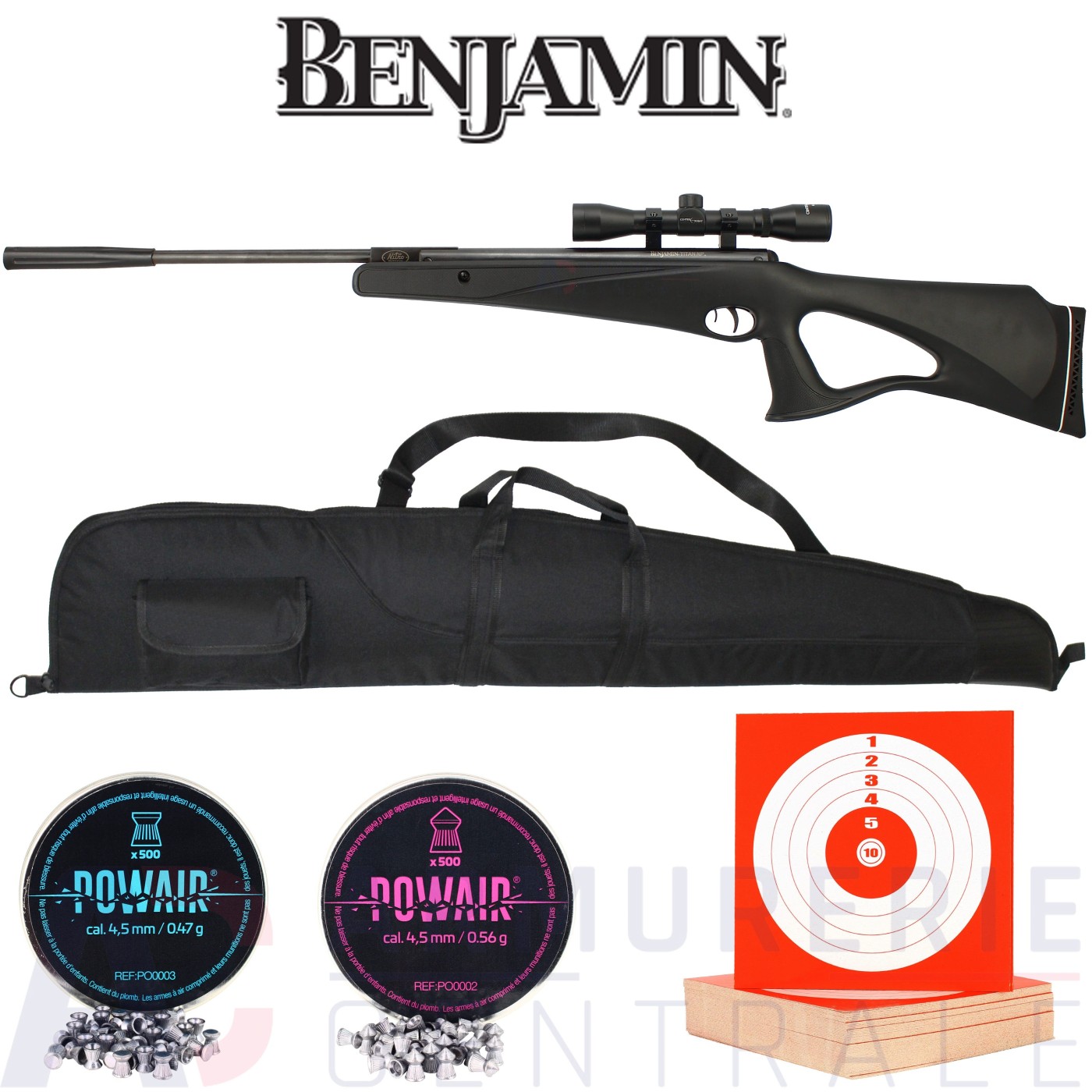 Benjamin Crosman Titan NP 4.5mm (19.9 joules) Benjamin Crosman Titan NP 4.5mm (19.9 joules)