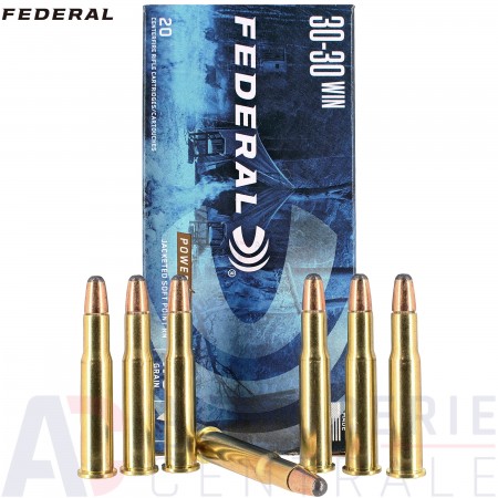 20 cartouches Federal 30-30 Win Power-Shok 170 gr
