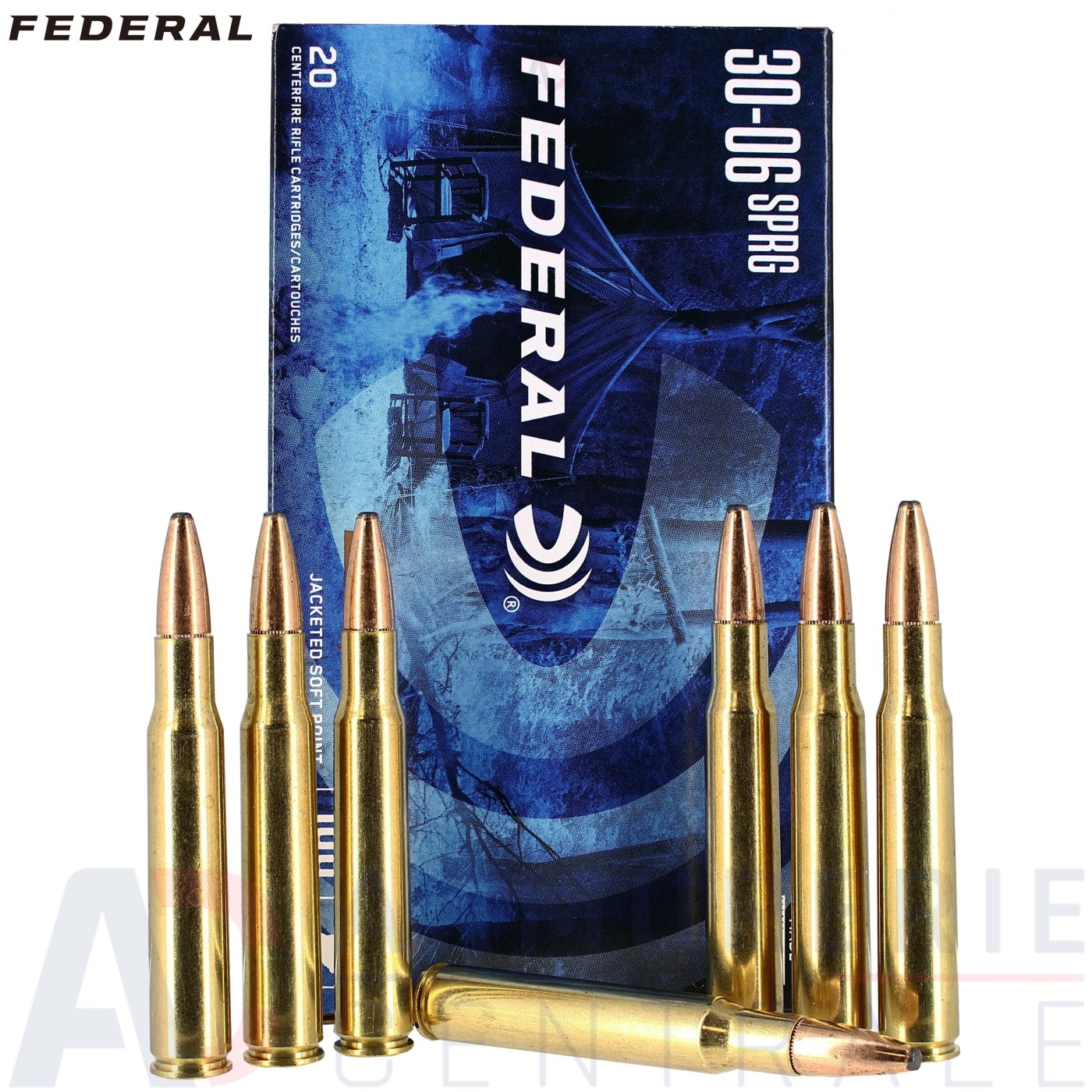 20 cartouches Federal 30-06 Springfield Power-Shok 180 gr 20 cartouches Federal 30-06 Springfield Power-Shok 180 gr