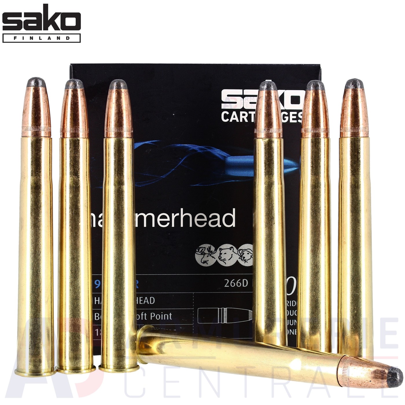 10 Sako Hammerhead 9.3X74R 286gr 10 Sako Hammerhead 9.3X74R 286gr