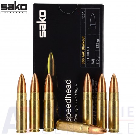 20 Sako Speedhead 300 Blackout FMJ 123gr