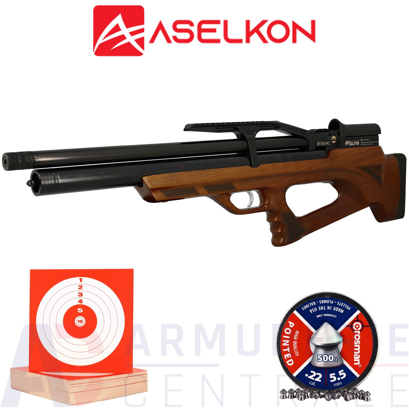Carabine Aselkon PCP MX10 Bois 5.5mm (19.9 joules) Carabine Aselkon PCP MX10 Bois 5.5mm (19.9 joules)