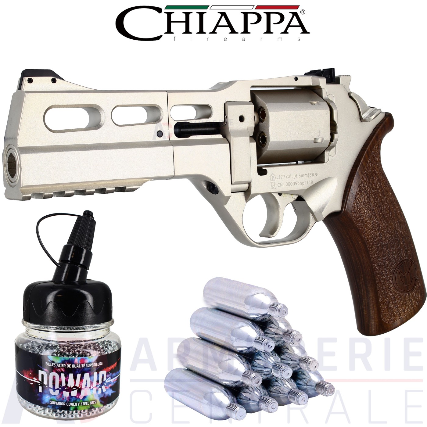 Chiappa Rhino 50 DS Co2 4.5 mm Chrome (3.5 joules) Chiappa Rhino 50 DS Co2 4.5 mm Chrome (3.5 joules)