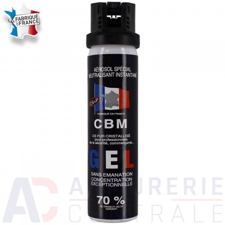 Bombe de défense CBM CS gel - 75 ml