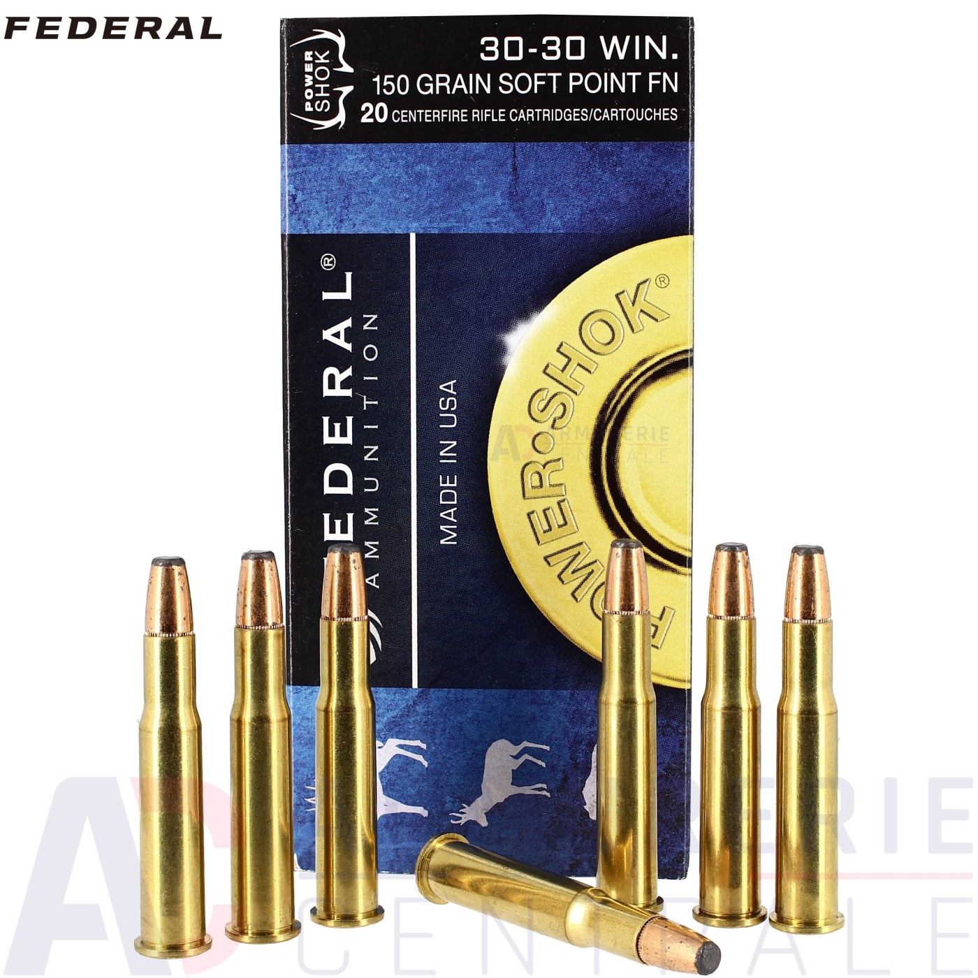Federal.30-30 Power Shok 150 grains Soft Point Federal.30-30 Power Shok 150 grains Soft Point
