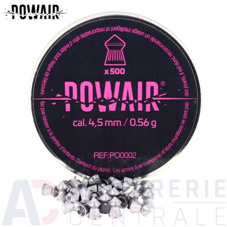 500 Plombs Pointus Powair 4.5 mm 0.56g