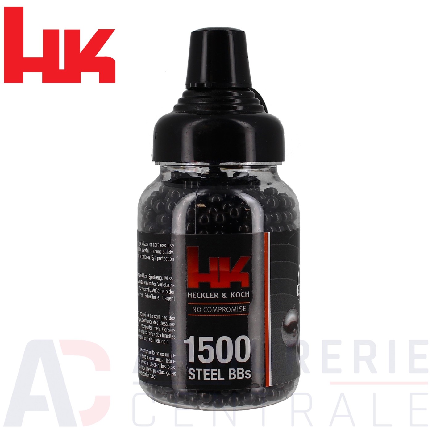 1500 Billes acier noir BBs HK - 4.5mm 1500 Billes acier noir BBs HK - 4.5mm