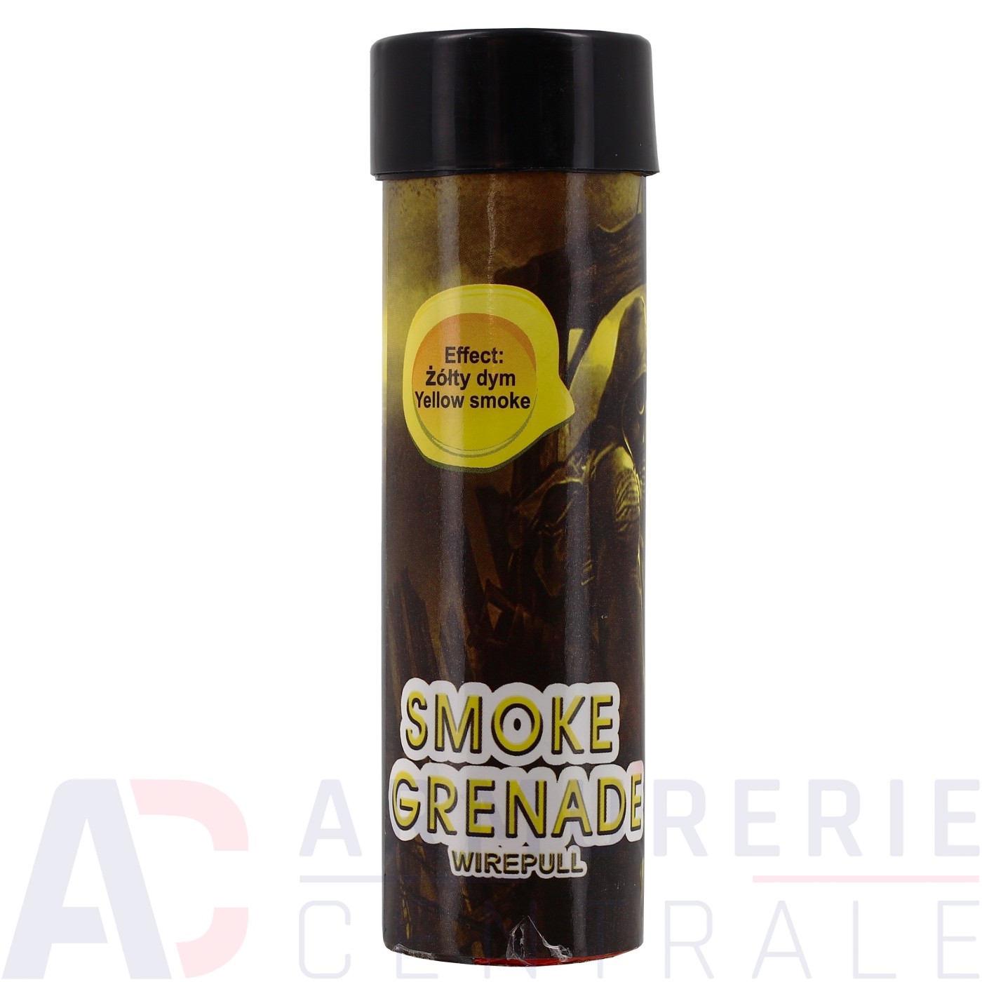 Grenade fumigène jaune à goupille Grenade fumigène jaune à goupille