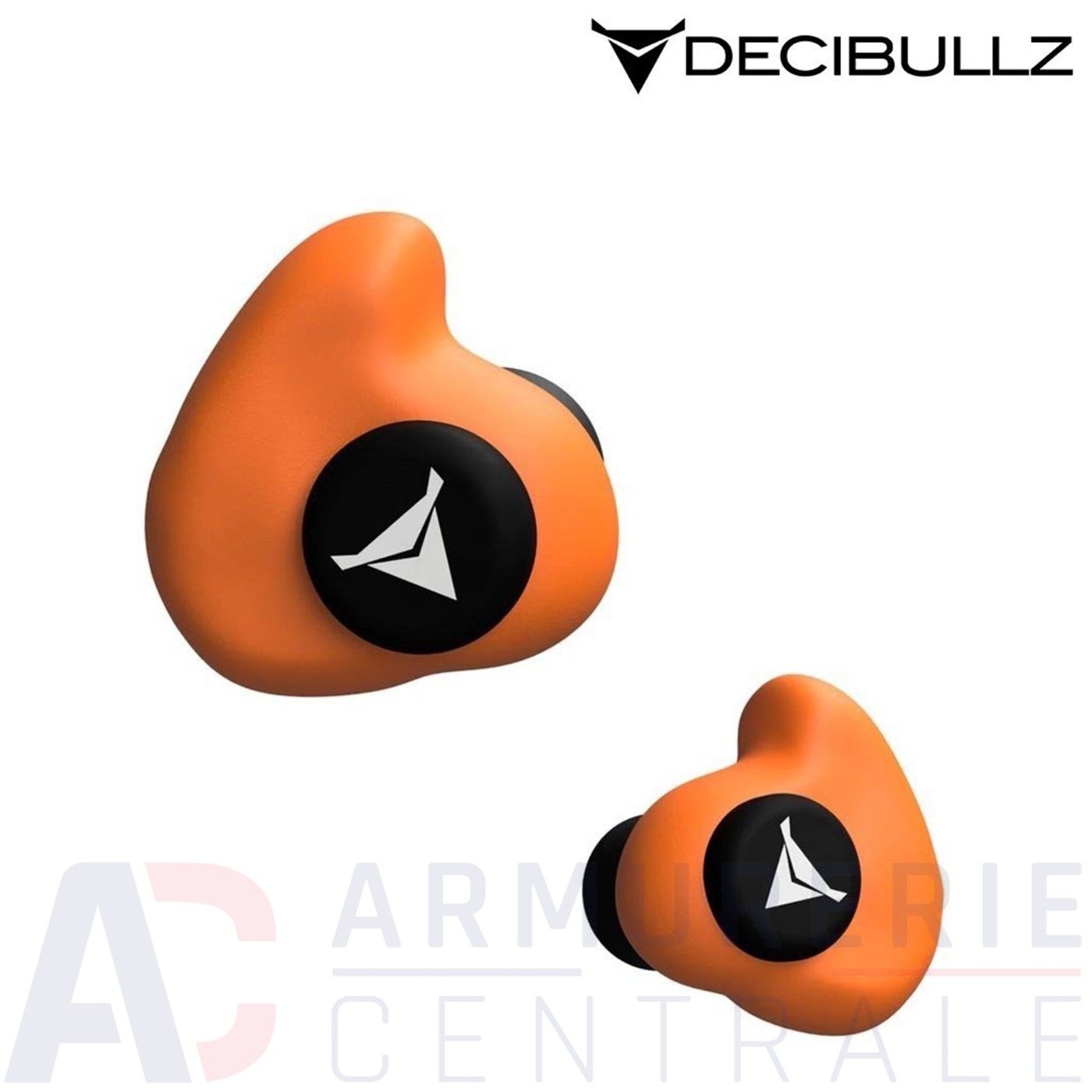 Bouchons d'oreille sur mesure Decibullz orange (31 dB)