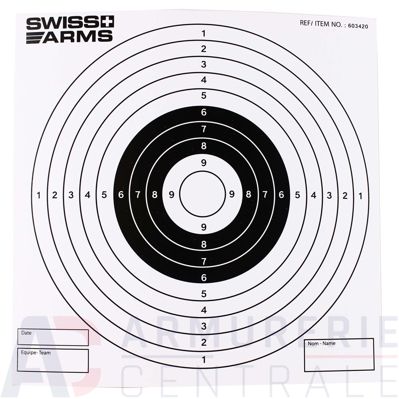 50 cibles Swiss Arms 14x14 50 cibles Swiss Arms 14x14