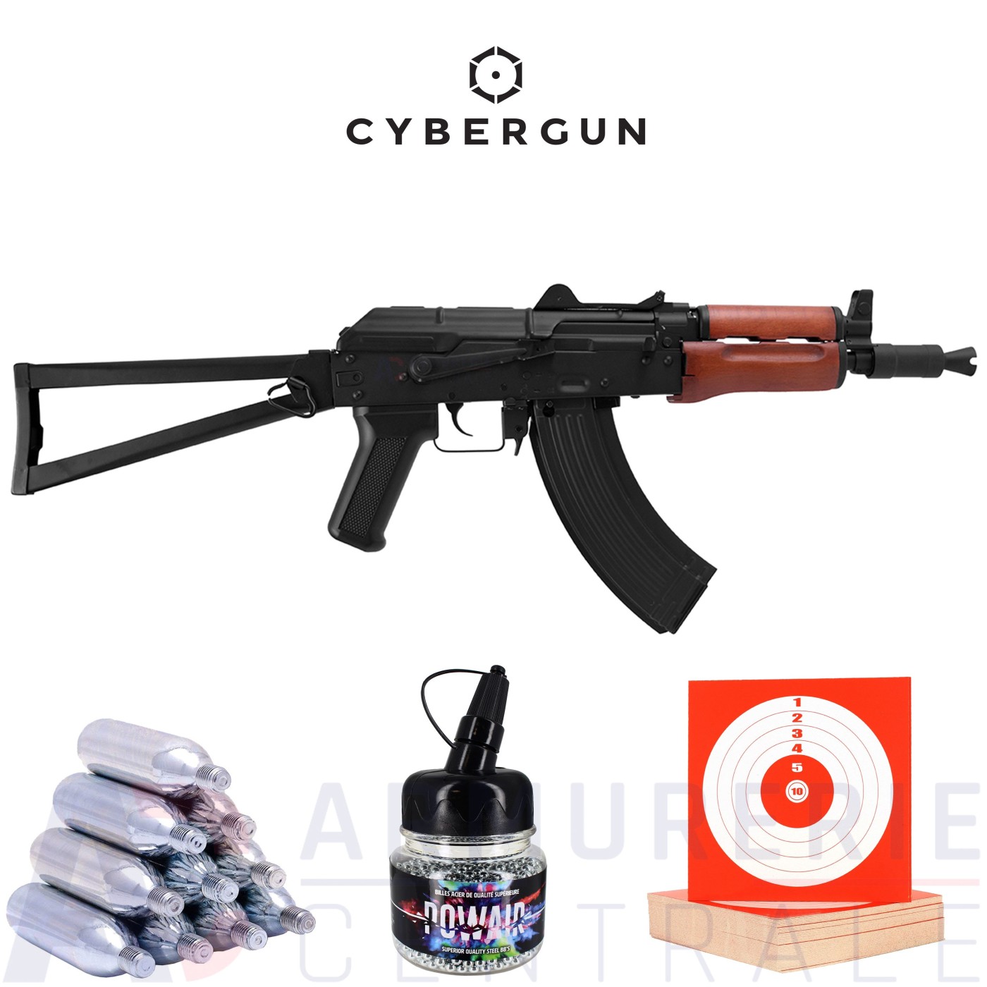 Cybergun Kalashnikov AKS-74U 4.5 mm (3,5 joules) Cybergun Kalashnikov AKS-74U 4.5 mm (3,5 joules)