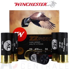 25 Cartouches Winchester ZZ Pigeon Calibre 12/70 36g