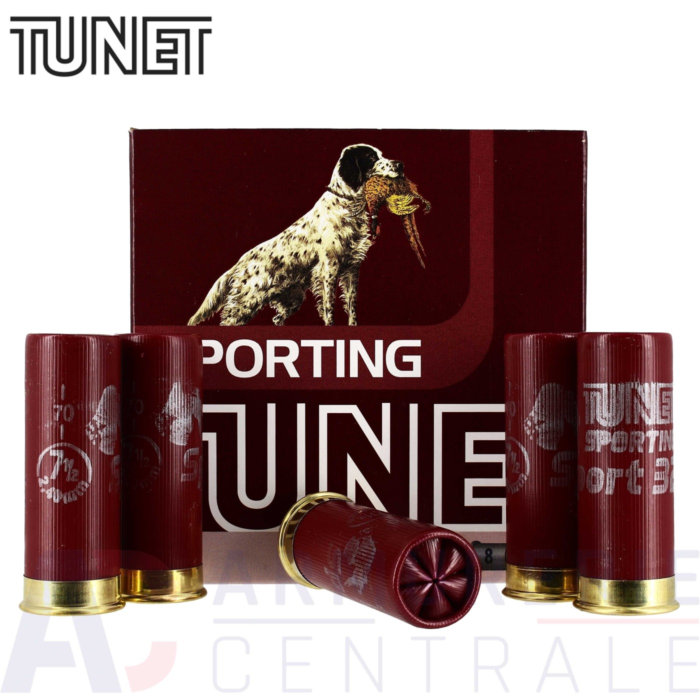 25 cartouches Tunet Sport 32 12/70 n°7 1/2 25 cartouches Tunet Sport 32 12/70 n°7 1/2